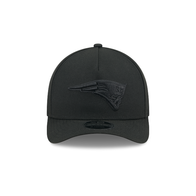 New England Patriots NFL New Era Men Black on Black 9FORTY M-Crown Adjustable A-Frame Hat product image 4, provided for