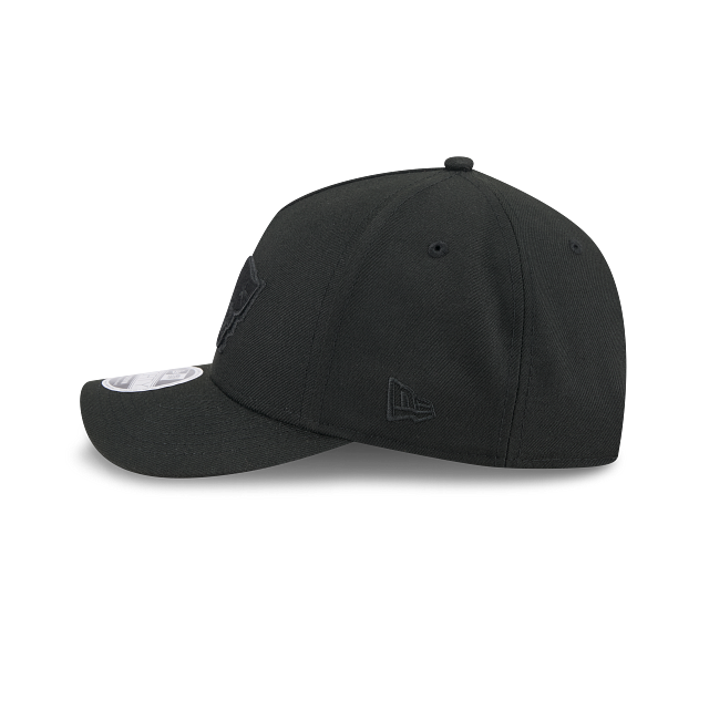 New England Patriots NFL New Era Men Black on Black 9FORTY M-Crown Adjustable A-Frame Hat product image 6, provided for