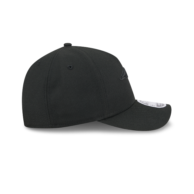 New England Patriots NFL New Era Men Black on Black 9FORTY M-Crown Adjustable A-Frame Hat product image 7, provided for