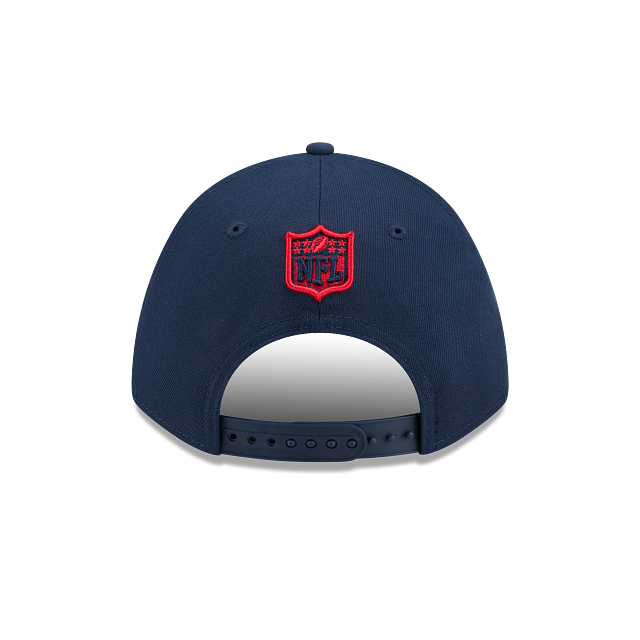New England Patriots NFL New Era Men Navy 9FORTY M-Crown Snapback Team Hat product image 2, provided for visual reference