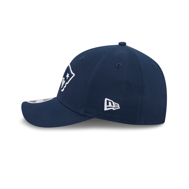 New England Patriots NFL New Era Men Navy 9FORTY M-Crown Snapback Team Hat product image 5, provided for visual reference