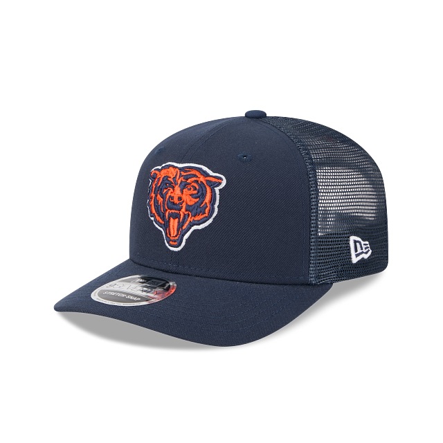 Chicago Bears NFL New Era Men Navy 9Seventy Stretch Trucker Snapback product image 1, provided for visual reference and