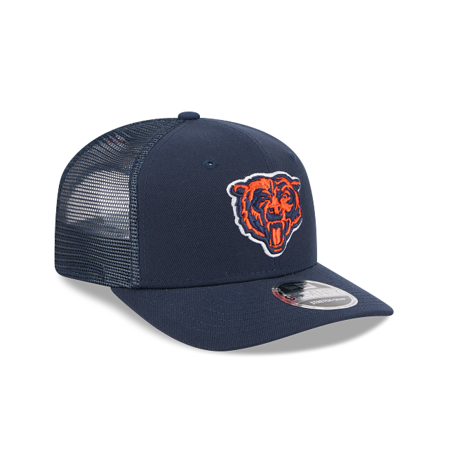 Chicago Bears NFL New Era Men Navy 9Seventy Stretch Trucker Snapback product image 5, provided for visual reference and