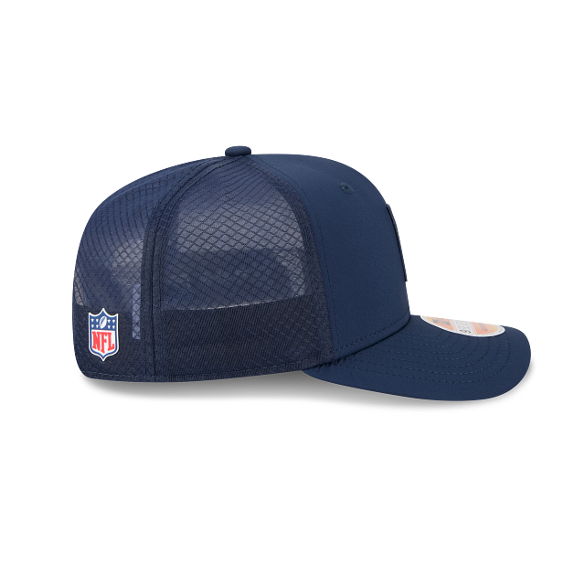 New England Patriots NFL New Era Men Oceanside Blue 9Seventy 2025 Sideline Hot Weather Trucker Snapback product image 8,