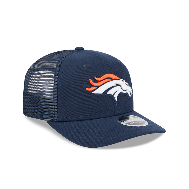 Denver Broncos NFL New Era Men Navy 9Seventy Stretch Trucker Snapback product image 6, provided for visual reference and