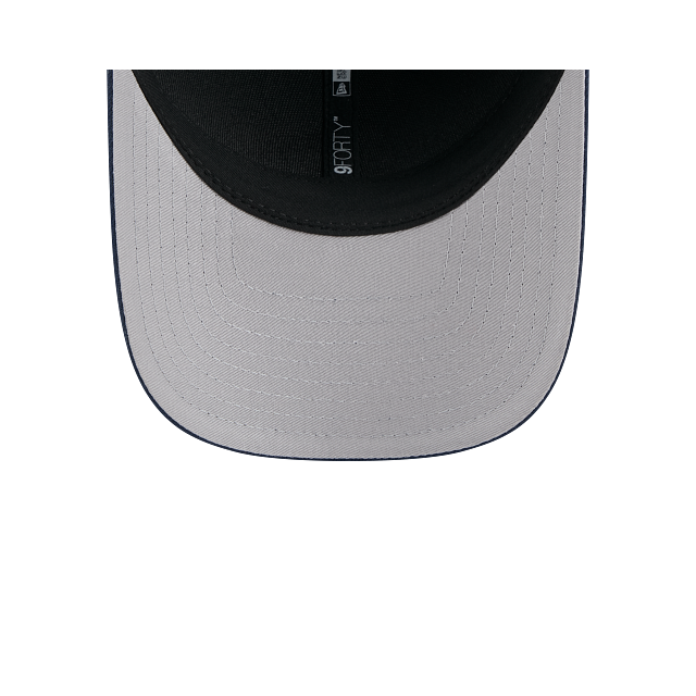 Denver Broncos NFL New Era Men Navy 9FORTY M-Crown Snapback Team Hat product image 3, provided for visual reference and