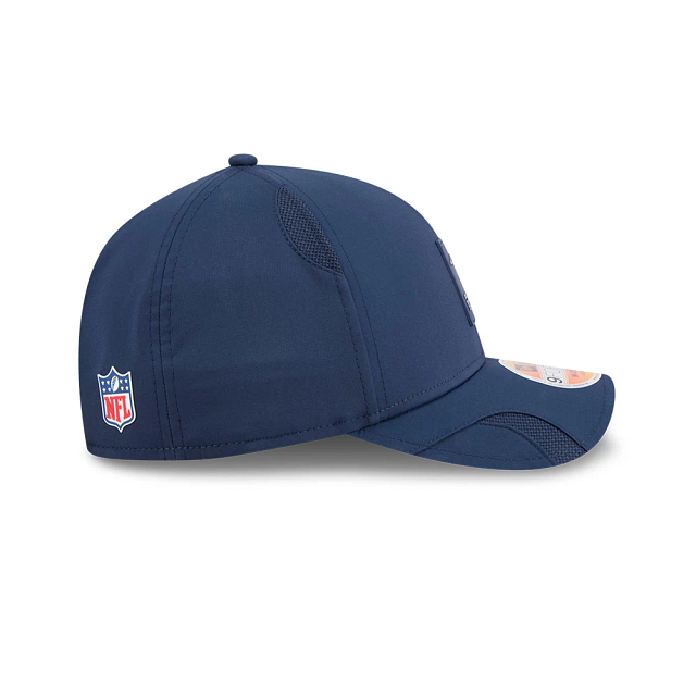 New England Patriots NFL New Era Men Navy 9Forty 2025 Sideline M-Crown Snapback product image 3, provided for visual