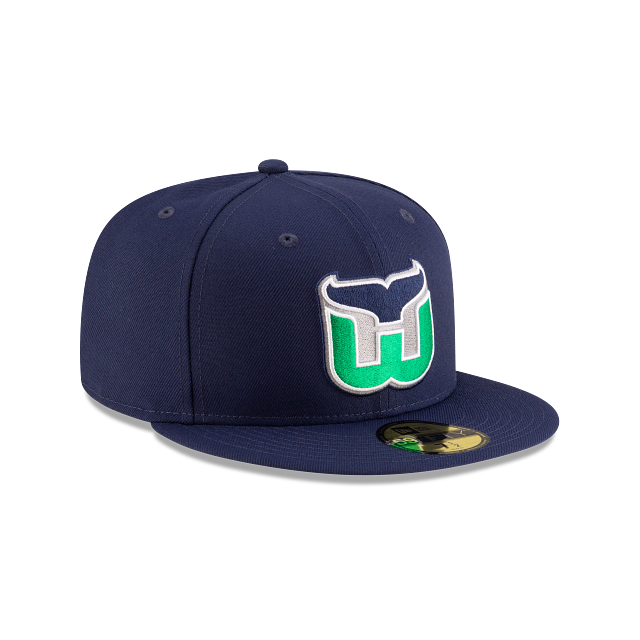 Hartford Whalers NHL New Era Men Navy Vintage Collection 59Fifty Basic Fitted Hat product image 7, provided for visual
