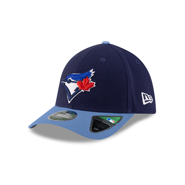 Toronto Blue Jays MLB New Era Men Navy/Light Blue 39Thirty M-Crown Player Replica Stretch Fit Hat product image 1, provided