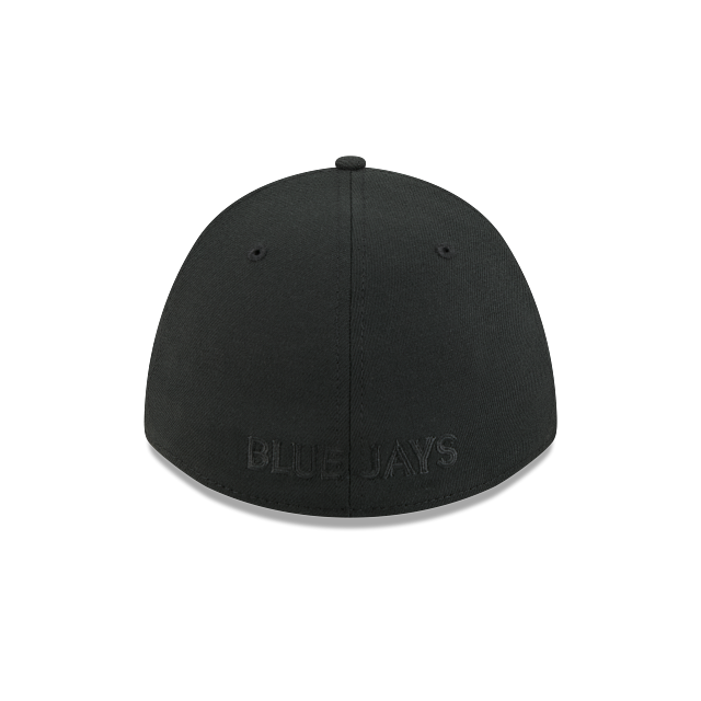 Toronto Blue Jays MLB New Era Men Black On Black 39Thirty M-Crown Stretch Fit Hat product image 2, provided for visual