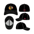 Chicago Blackhawks NHL New Era Men Black 39Thirty Team Classic Stretch Fit Hat product image 1, provided for visual