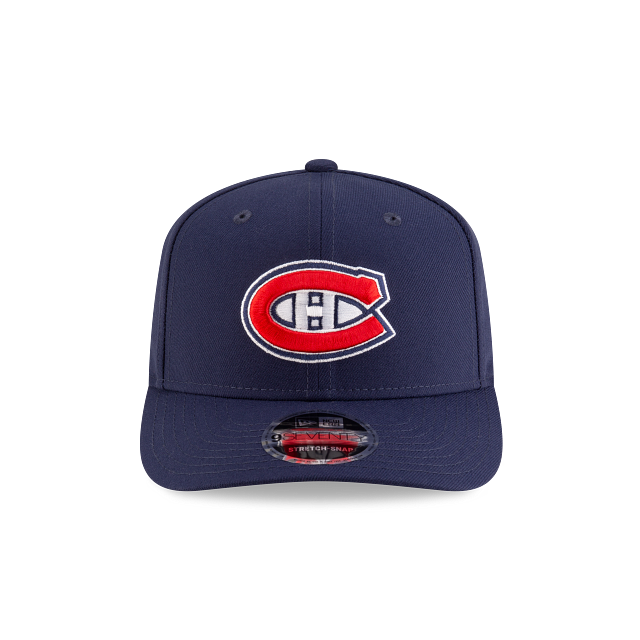Montreal Canadiens NHL New Era Men Navy 9Seventy Team Color Stretch Snapback Hat product image 3, provided for visual