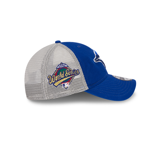 Toronto Blue Jays MLB New Era Men Royal 9Twenty 1992 World Series Trucker Snapback Hat product image 6, provided for visual