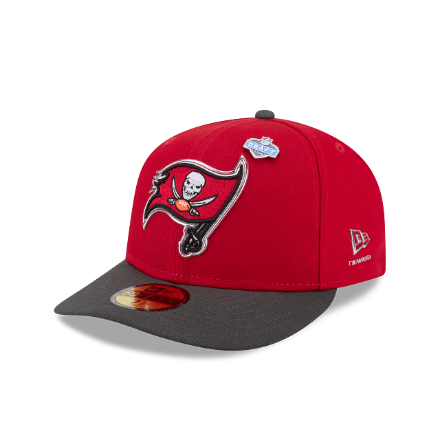 Tampa Buccaneers NFL New Era Men Red 59Fifty 2026 Draft Fitted Hat product image 1, provided for visual reference and