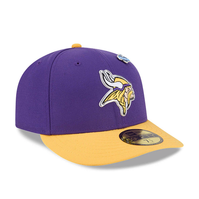 Minnesota Vikings NFL New Era Men Purple 59Fifty 2026 Draft Fitted Hat product image 5, provided for visual reference and