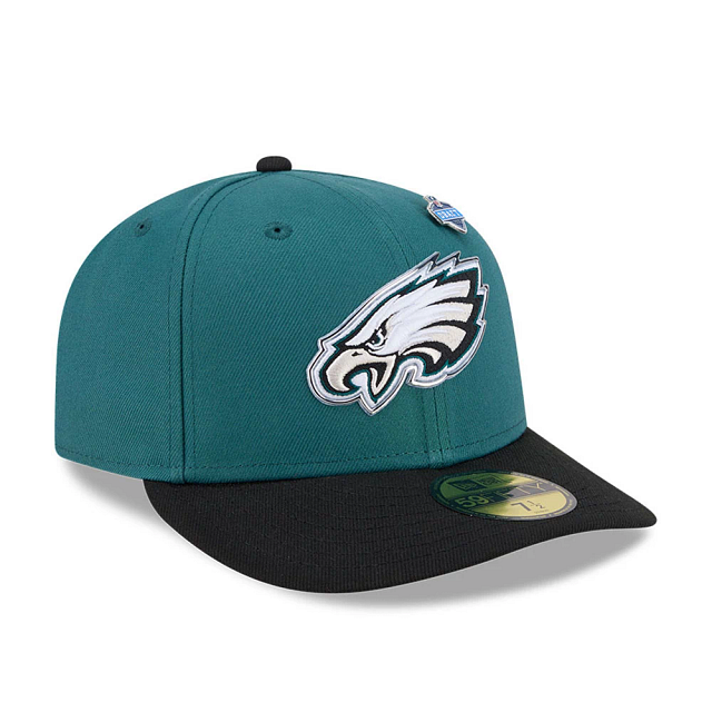 Philadelphia Eagles NFL New Era Men Green 59Fifty Pre-Curved 2026 Draft Fitted Hat product image 5, provided for visual