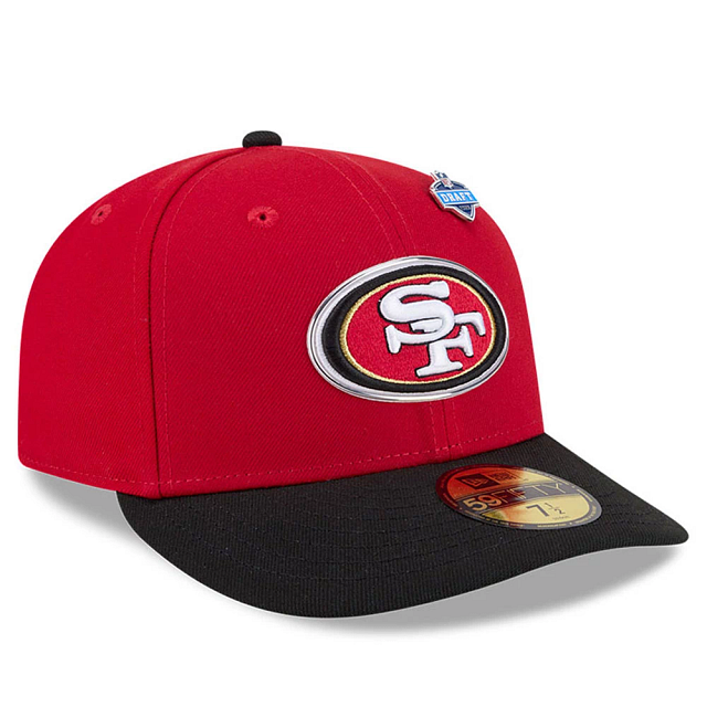 San Francisco 49ers NFL New Era Men Red 59Fifty Pre-Curved 2026 Draft Fitted Hat product image 3, provided for visual