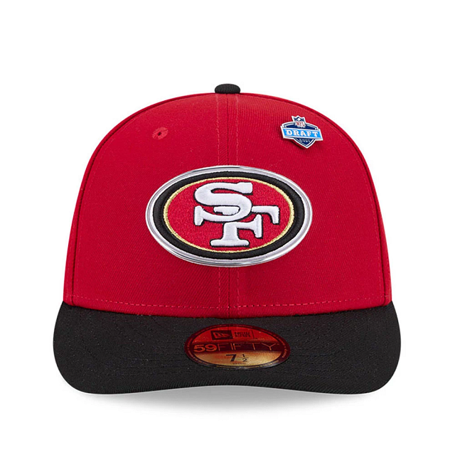 San Francisco 49ers NFL New Era Men Red 59Fifty Pre-Curved 2026 Draft Fitted Hat product image 7, provided for visual