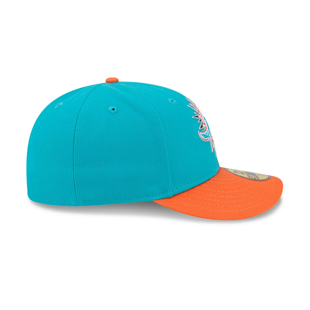 Miami Dolphins NFL New Era Men Aqua 59Fifty Pre-Curved 2026 Draft Fitted Hat product image 8, provided for visual reference