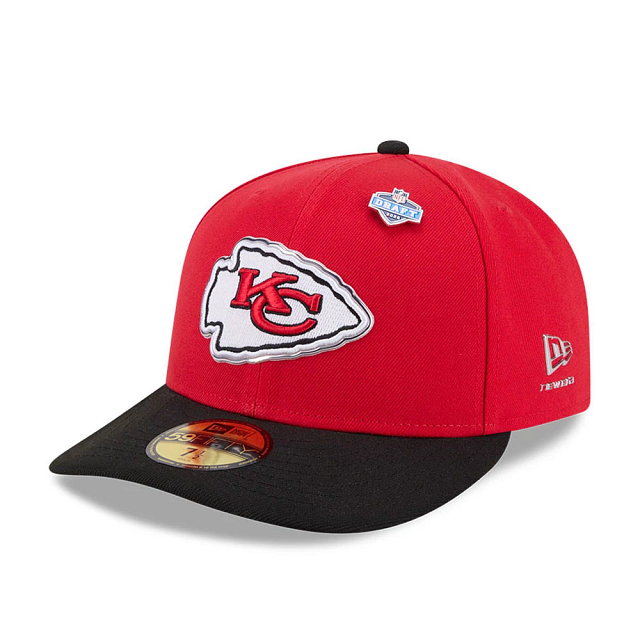 Kansas City Chiefs NFL New Era Men Red 59Fifty Pre-Curved 2026 Draft Fitted Hat product image 1, provided for visual