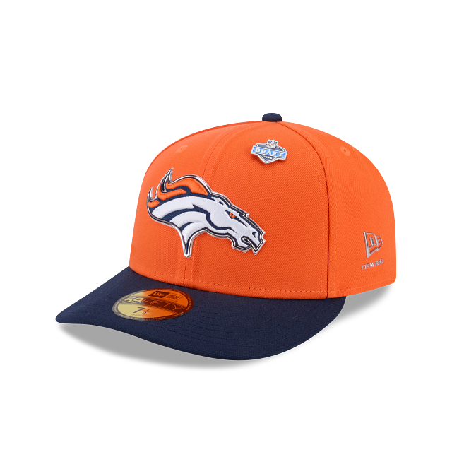 Denver Broncos NFL New Era Men Orange 59Fifty Pre-Curved 2026 Draft Fitted Hat product image 1, provided for visual