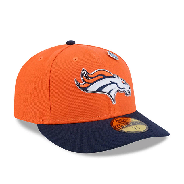 Denver Broncos NFL New Era Men Orange 59Fifty Pre-Curved 2026 Draft Fitted Hat product image 3, provided for visual