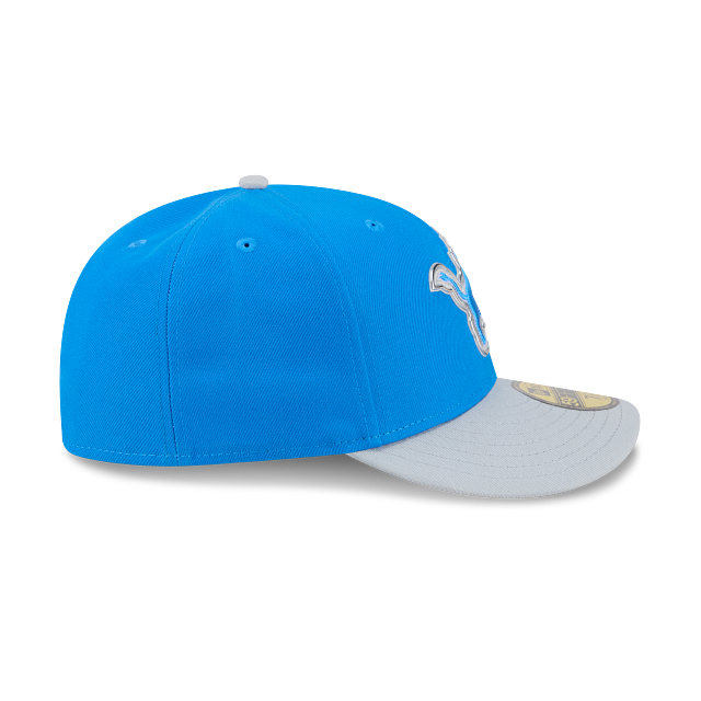 Detroit Lions NFL New Era Men Honolulu Blue 59Fifty Pre-Curved 2026 Draft Fitted Hat product image 5, provided for visual