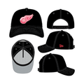 Detroit Red Wings NHL New Era Men Black 9Forty A-Frame Snapback Hat product image 1, provided for visual reference and