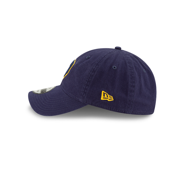 Milwaukee Brewers MLB New Era Men Navy 9Twenty Core Classic Adjustable Hat product image 4, provided for visual reference