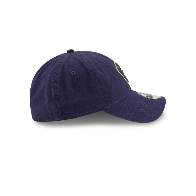Milwaukee Brewers MLB New Era Men Navy 9Twenty Core Classic Adjustable Hat product image 3, provided for visual reference