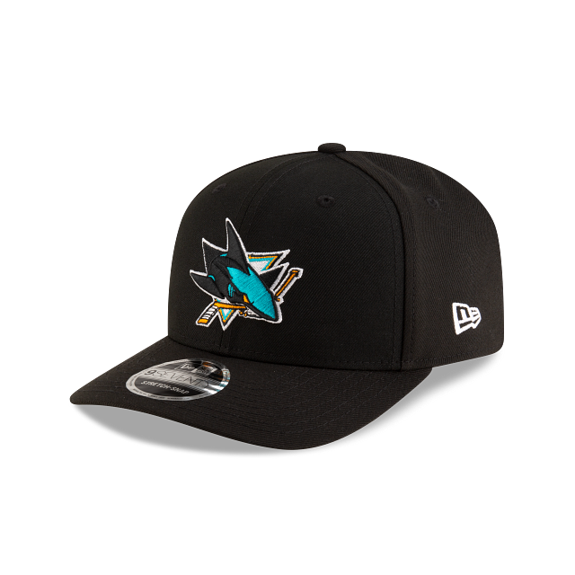San Jose Sharks NHL New Era Men Black 9Seventy Team Color Stretch Snapback Hat product image 7, provided for visual