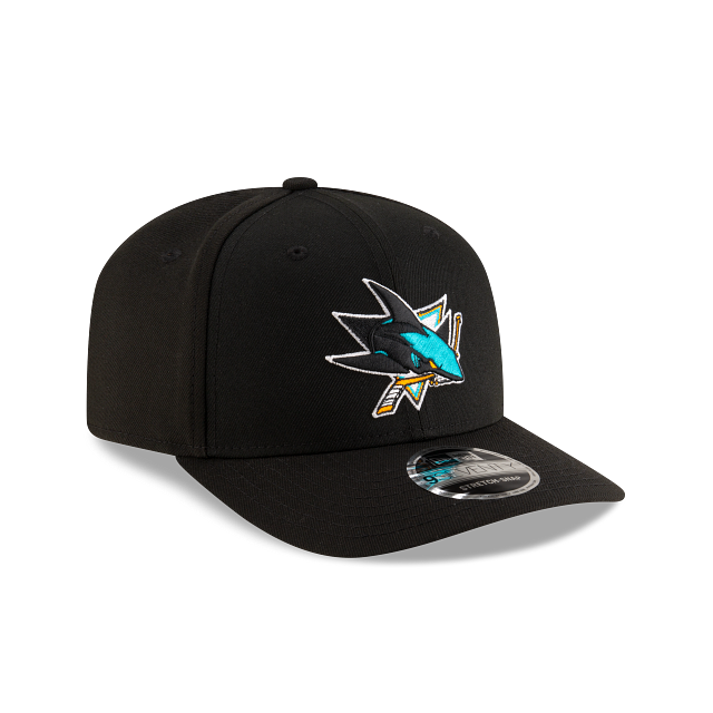 San Jose Sharks NHL New Era Men Black 9Seventy Team Color Stretch Snapback Hat product image 6, provided for visual