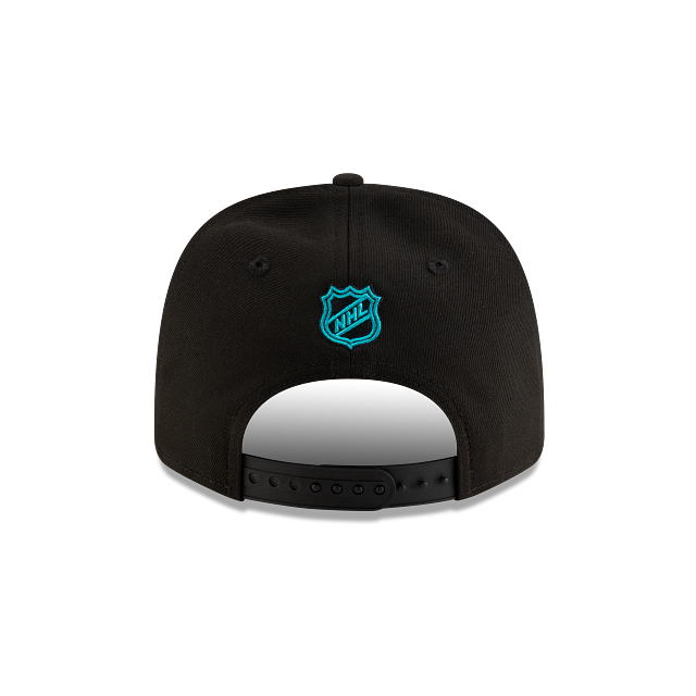 San Jose Sharks NHL New Era Men Black 9Seventy Team Color Stretch Snapback Hat product image 2, provided for visual