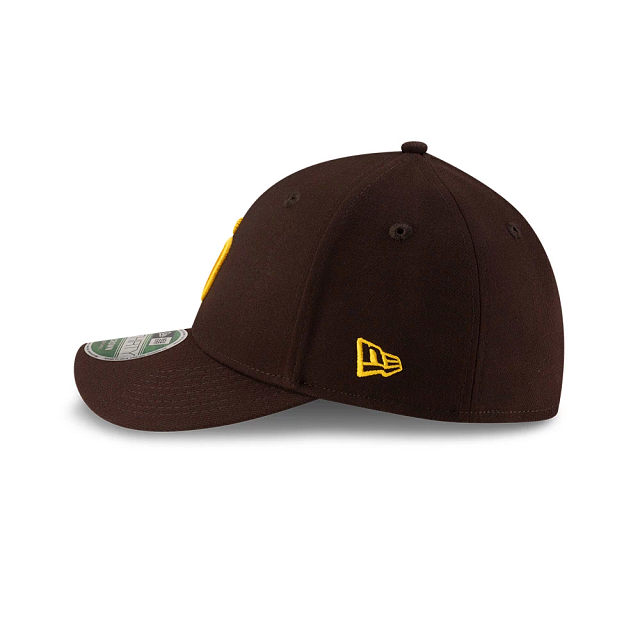 San Diego Padres MLB New Era Men Brown 39Thirty M-Crown Player Replica Stretch Fit Hat product image 7, provided for visual