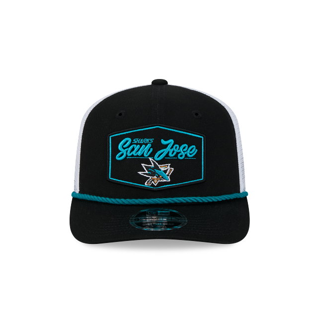 San Jose Sharks NHL New Era Men Black 9Seventy Cord Snapback Hat product image 7, provided for visual reference and product