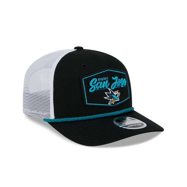 San Jose Sharks NHL New Era Men Black 9Seventy Cord Snapback Hat product image 6, provided for visual reference and product