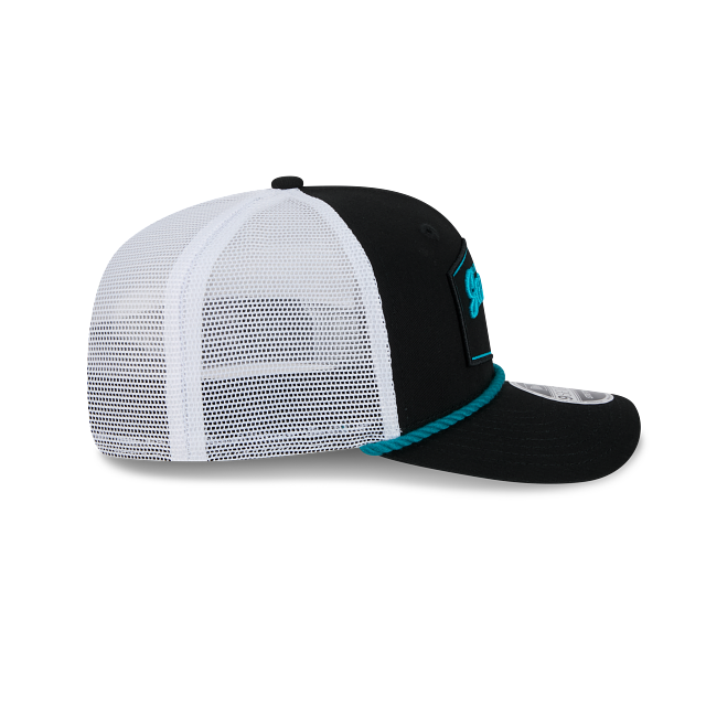 San Jose Sharks NHL New Era Men Black 9Seventy Cord Snapback Hat product image 4, provided for visual reference and product