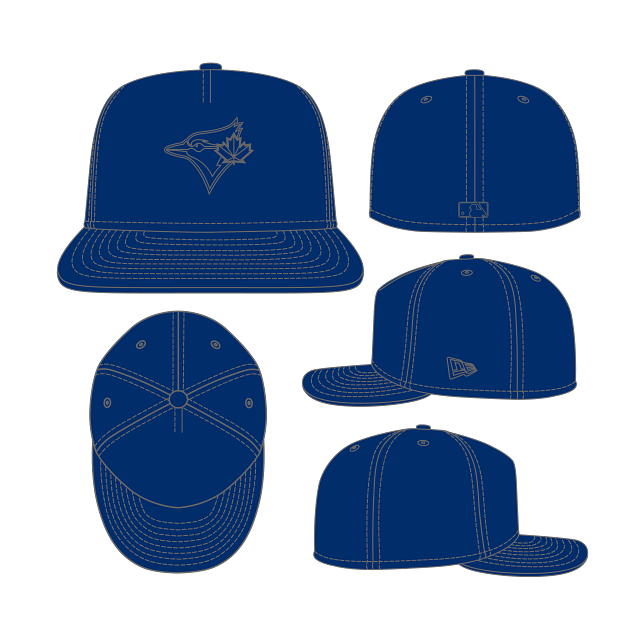 Toronto Blue Jays MLB New Era Men Light Navy 59Fifty A-Frame Color Pack Tonal Fitted Hat product image 1, provided for