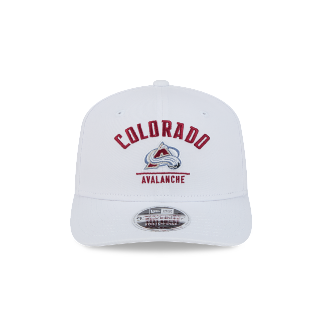 Colorado Avalanche NHL New Era Men White 9Seventy Snapback Hat product image 4, provided for visual reference and product
