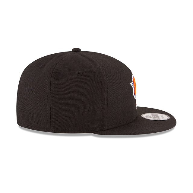 New York Knicks NBA New Era Men Black 9Fifty Basic Snapback product image 6, provided for visual reference and product