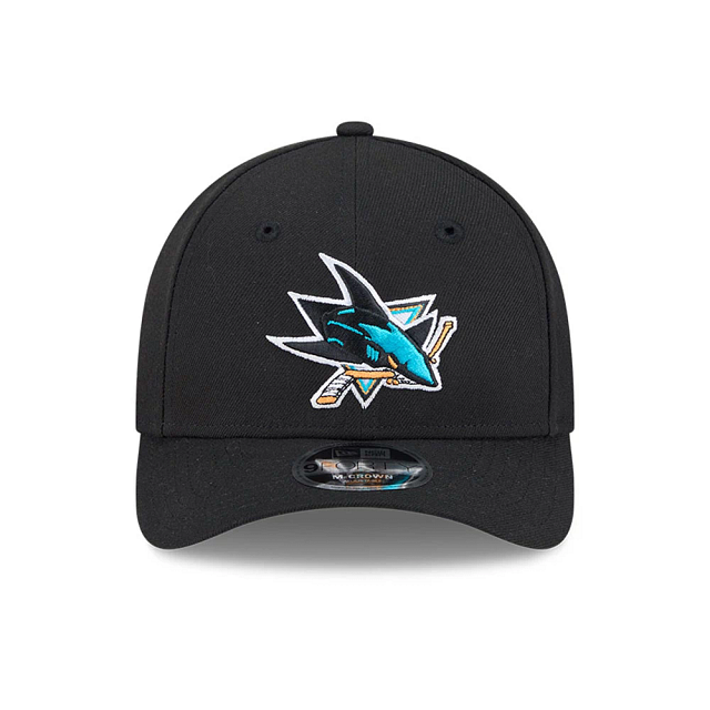 San Jose Sharks NHL New Era Men Black 9Forty M-Crown Snapback Hat product image 6, provided for visual reference and product