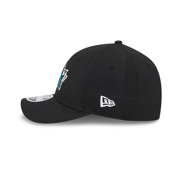 San Jose Sharks NHL New Era Men Black 9Forty M-Crown Snapback Hat product image 4, provided for visual reference and product