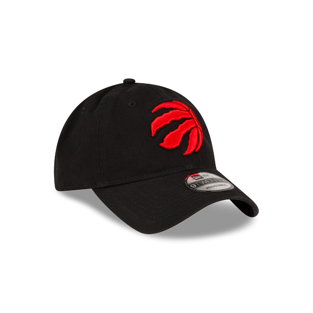 Toronto Raptors NBA New Era Men Black 9Twenty Core Classic Adjustable Hat product image 4, provided for visual reference and