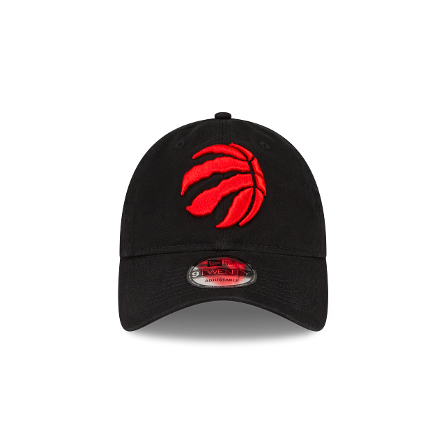 Toronto Raptors NBA New Era Men Black 9Twenty Core Classic Adjustable Hat product image 5, provided for visual reference and