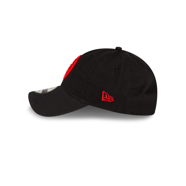 Toronto Raptors NBA New Era Men Black 9Twenty Core Classic Adjustable Hat product image 6, provided for visual reference and