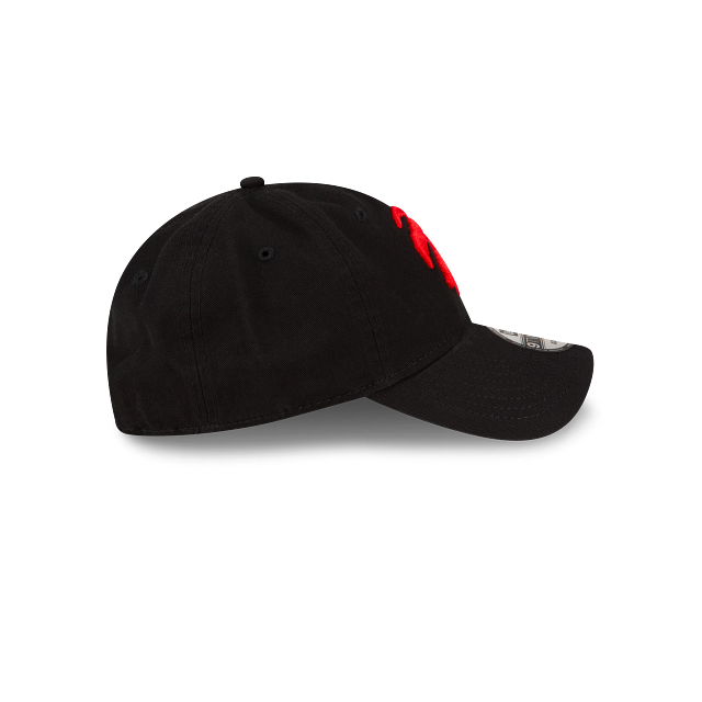 Toronto Raptors NBA New Era Men Black 9Twenty Core Classic Adjustable Hat product image 7, provided for visual reference and