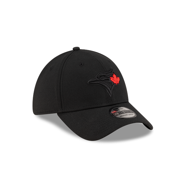 Toronto Blue Jays MLB New Era Men Black Red Leaf 39Thirty Team Classic Stretch Fit Hat product image 6, provided for visual