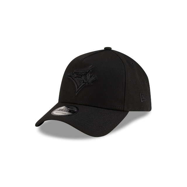 Toronto Blue Jays MLB New Era Men Black on Black 9Forty A-Frame Snapback product image 1, provided for visual reference and