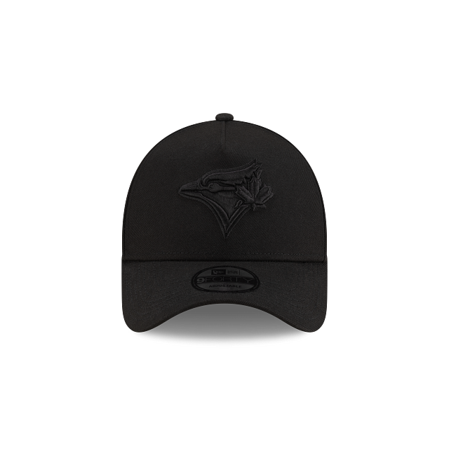 Toronto Blue Jays MLB New Era Men Black on Black 9Forty A-Frame Snapback product image 2, provided for visual reference and