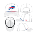 Buffalo Bills NFL New Era Men White 9Seventy Multi-Rope Stretch Snapback Hat product image 1, provided for visual reference